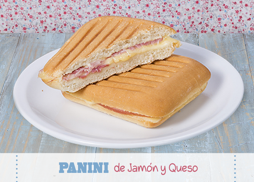 Panini jamón y queso